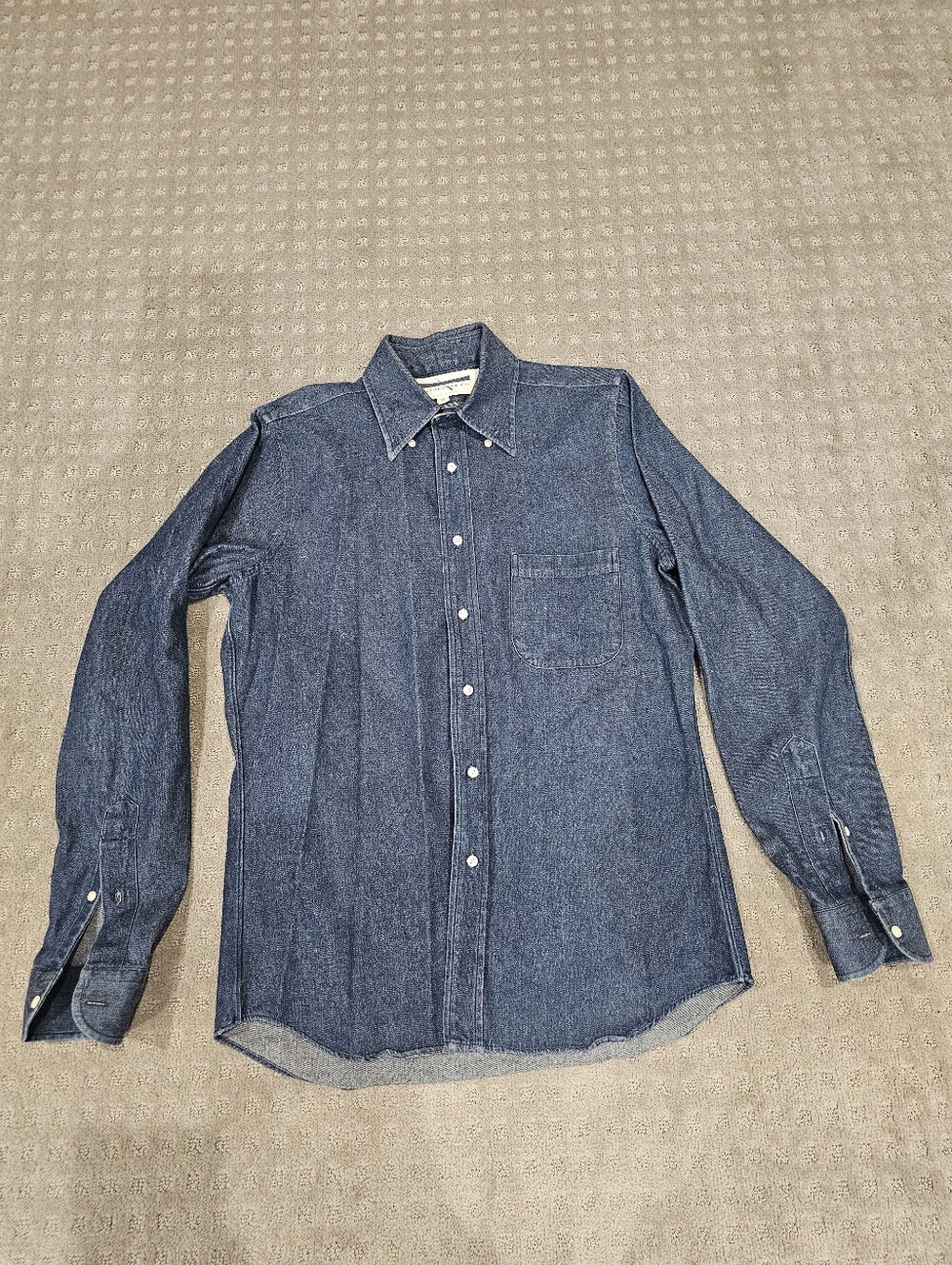 Guideboat Co Men's Blue Button Up, Size M